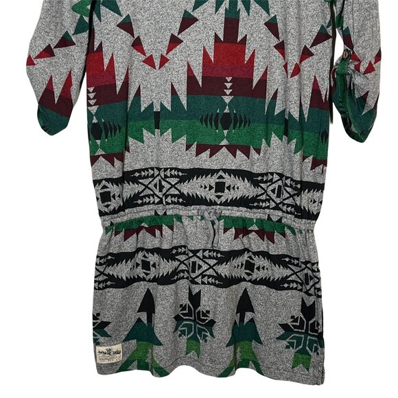 Ralph Lauren Girls L 12/14 Gray Printed Short Sleeve Casual Cotton Dress - Picture 3 of 12